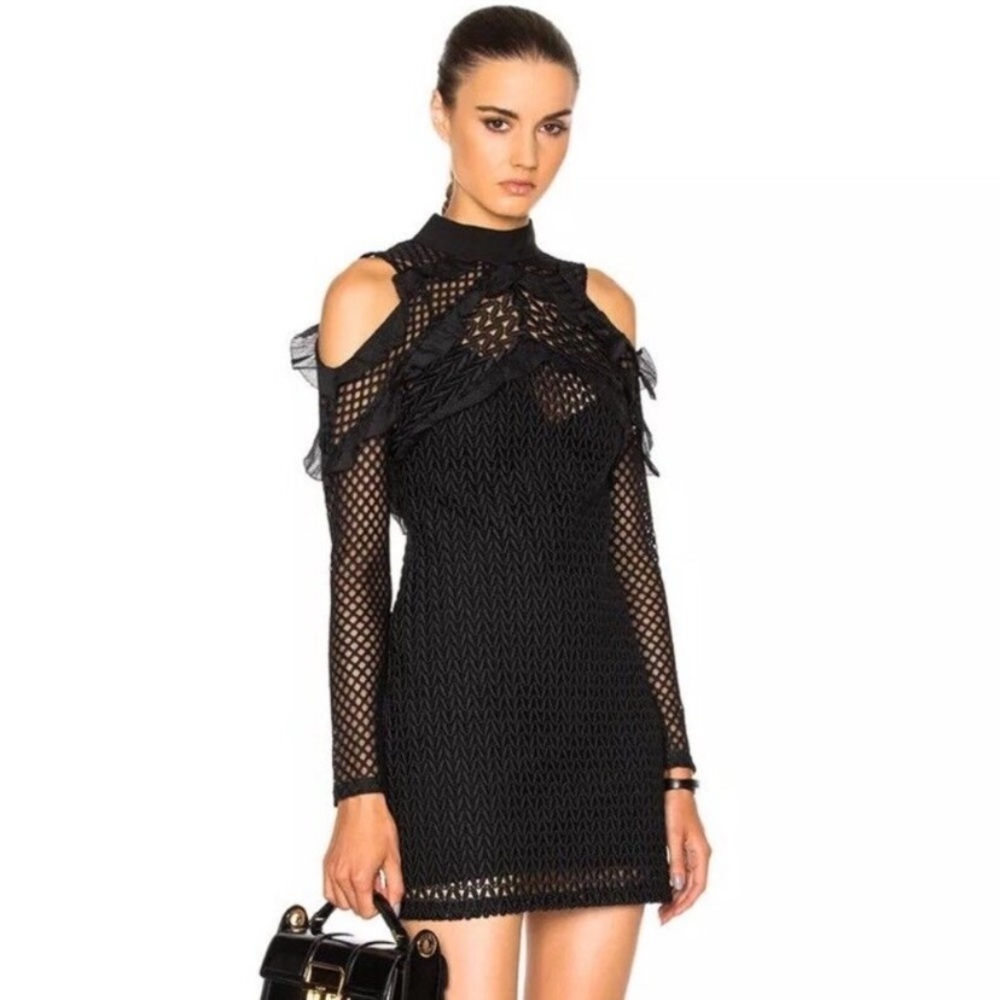 Self-Portrait Purl Knit Dress